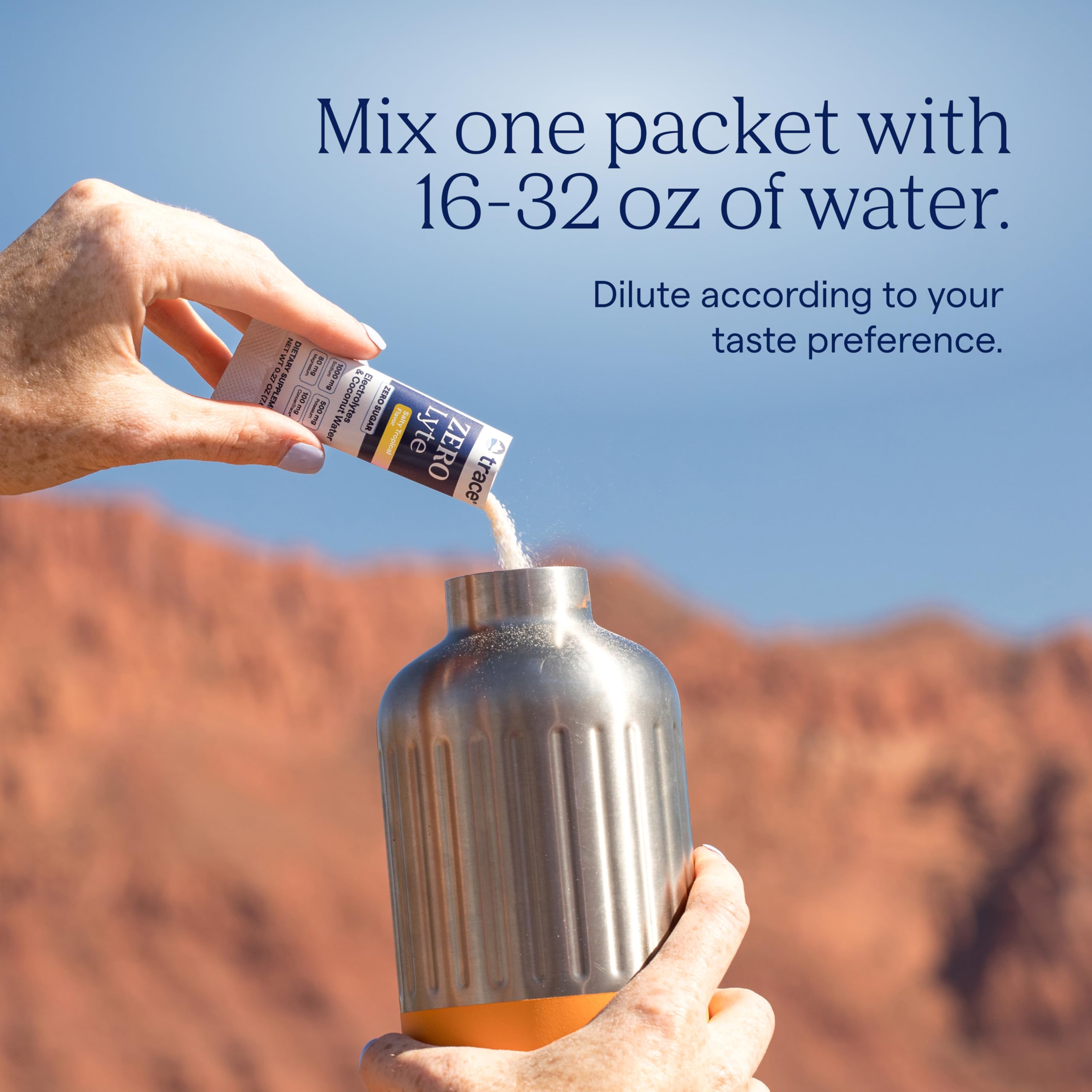 Coconut water minerals and ZeroLyte ingredients