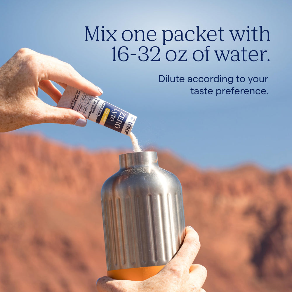 Coconut water minerals and ZeroLyte ingredients
