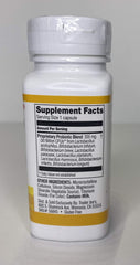 Top view of Trader Joe's Advanced Strength Probiotic bottle