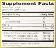 Pile of odorless softgels from Trader Joe's Omega-3 bottle