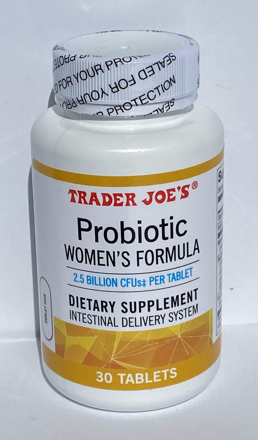 Packaging for Trader Joe's Probiotic Women's Formula