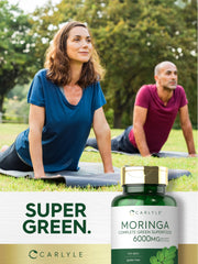 Traditional green superfood moringa leaves
