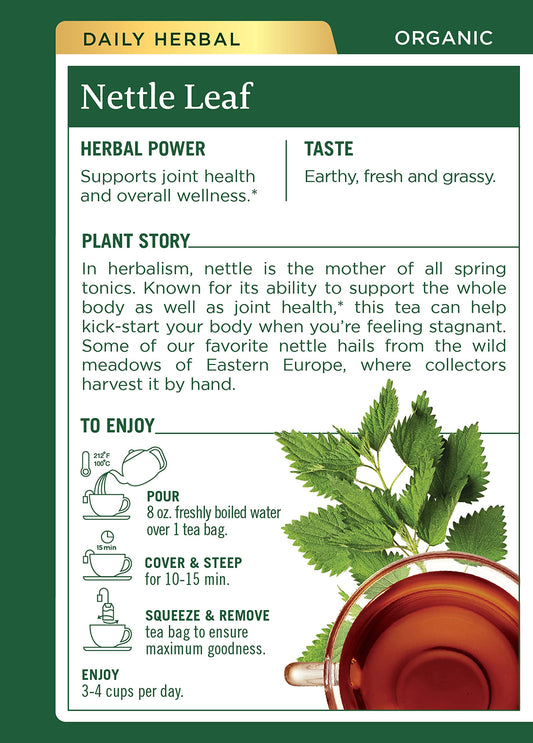 Back label showing ingredients and organic certification