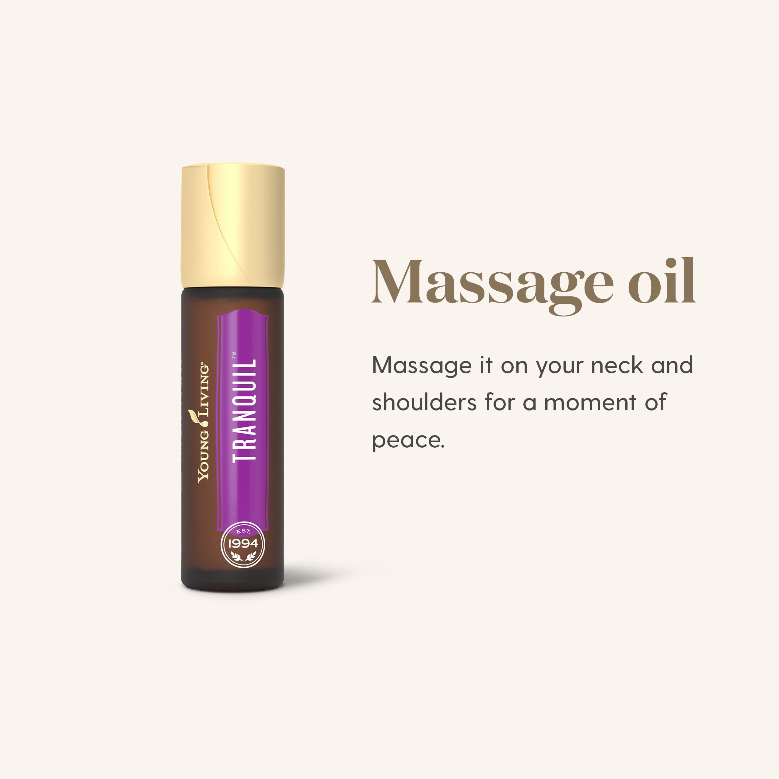 Suggested uses for Tranquil roll-on essential oil