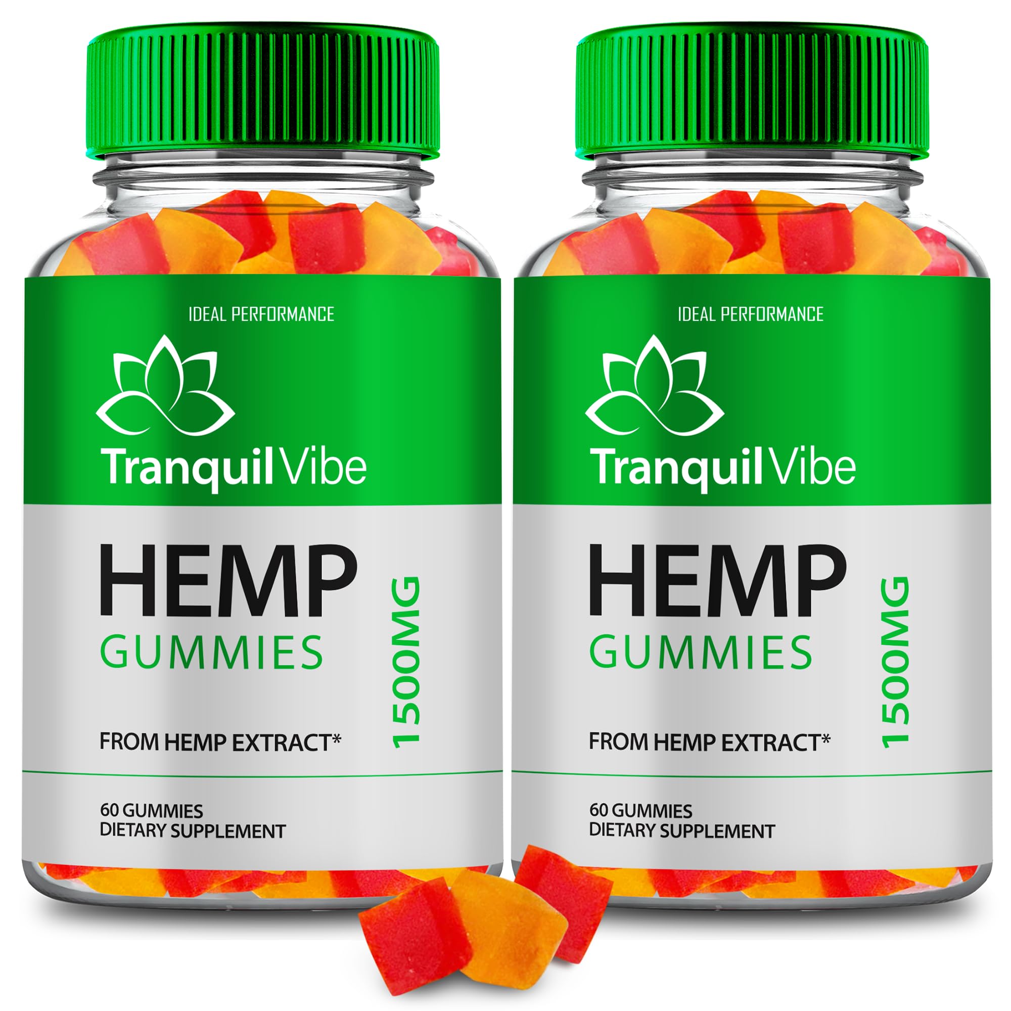 Tranquil Vibe Hemp Gummies bottle front label