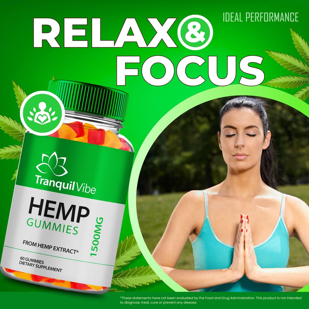 Ingredients panel for Tranquil Vibe Hemp Gummies