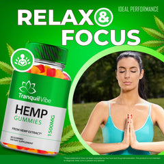 Ingredients panel for Tranquil Vibe Hemp Gummies