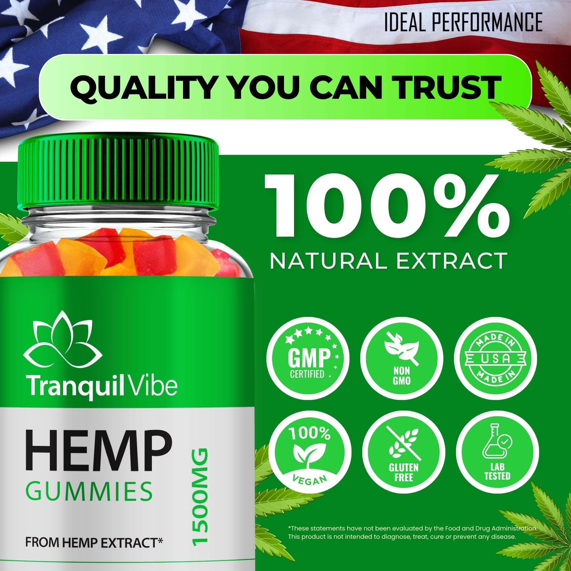 Two-pack display of Tranquil Vibe Health Gummies