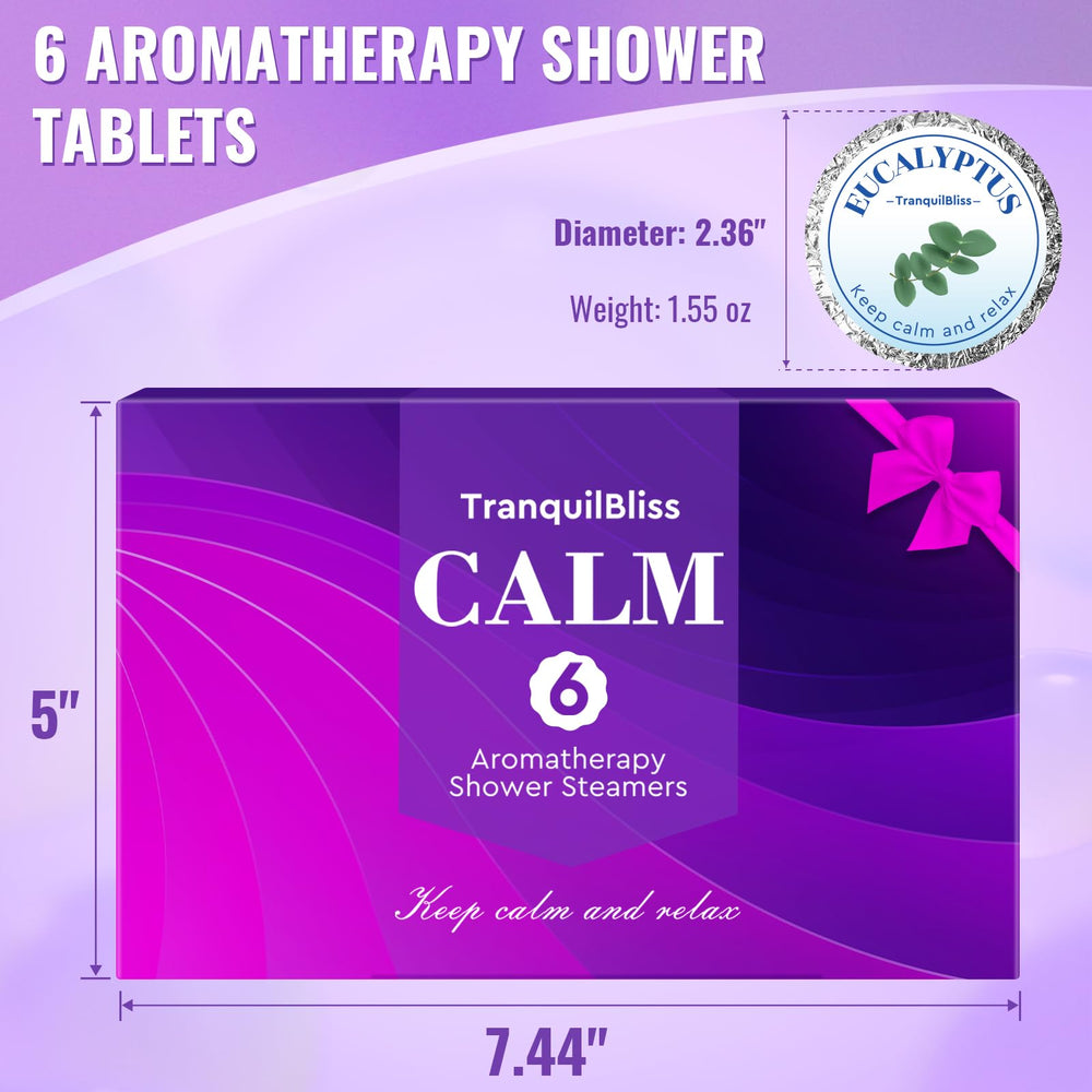 TranquilBliss chamomile shower steamer for a gentle unwind.