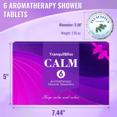TranquilBliss chamomile shower steamer for a gentle unwind.