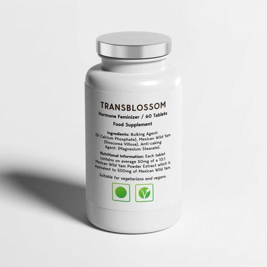 TransBlossom MTF Feminizer Pills bottle
