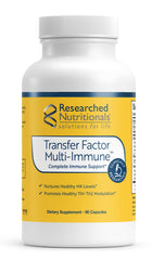 Bottle and label for Transfer Factor Multi-Immune 90 capsules