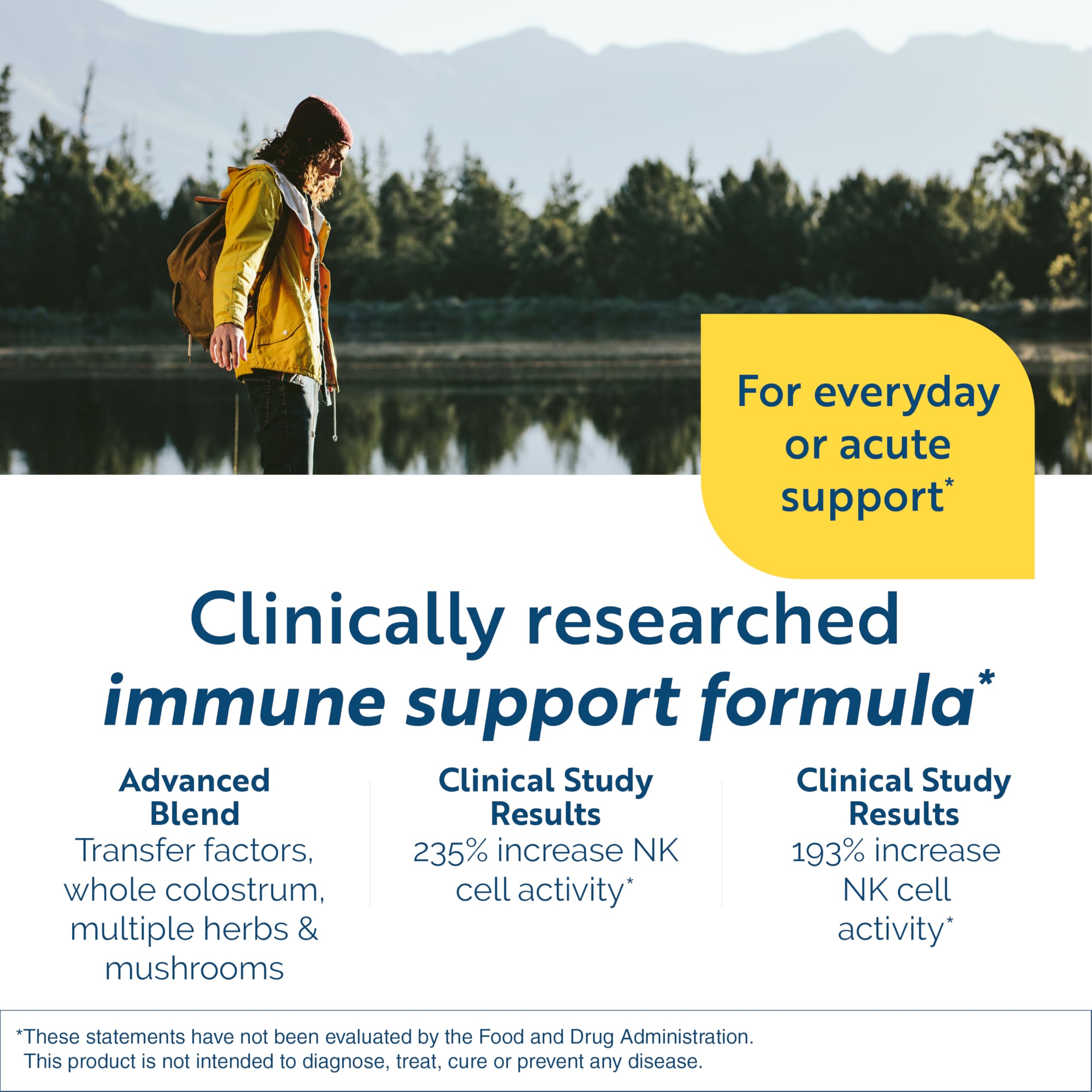 Transfer Factor Multi-Immune bottle with ingredients label