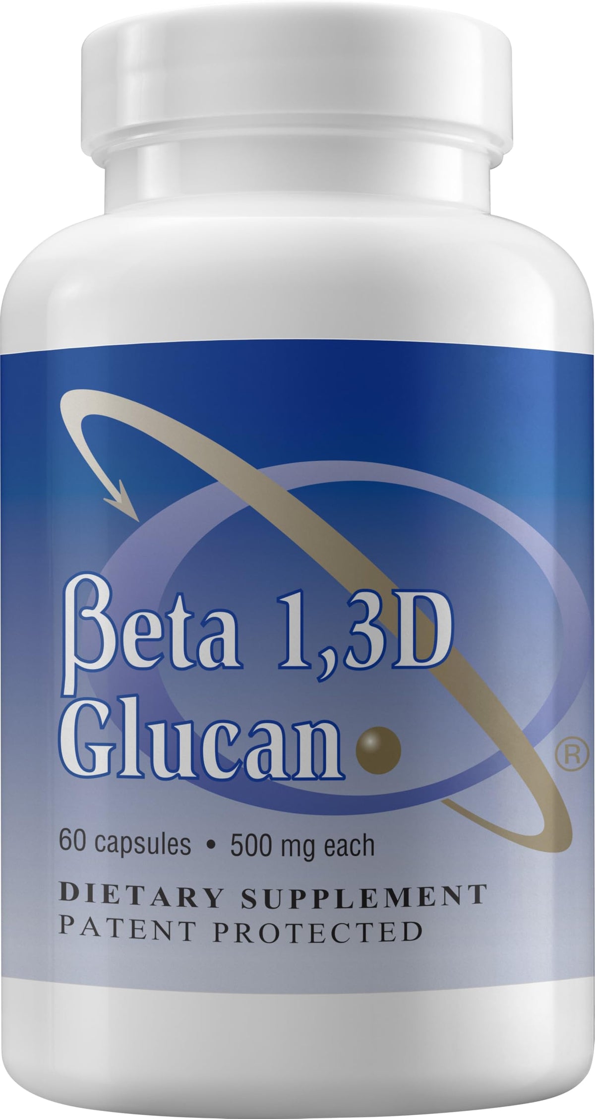 Front view of Transfer Point Beta Glucan 500 mg capsule