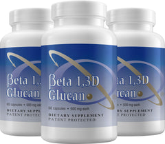 Transfer Point Beta 1,3D Glucan 500 mg capsules bottle front view