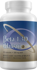Front view of Transfer Point Immune Beta Glucan 500 mg capsule bottle