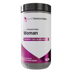 4Life Transform Woman bottle label featuring velvet bean and evening primrose extracts