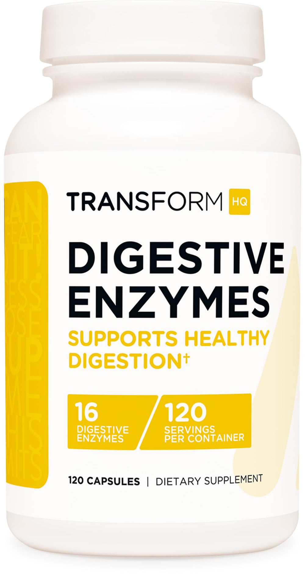 TransformHQ Digestive Enzymes bottle with 120 capsules