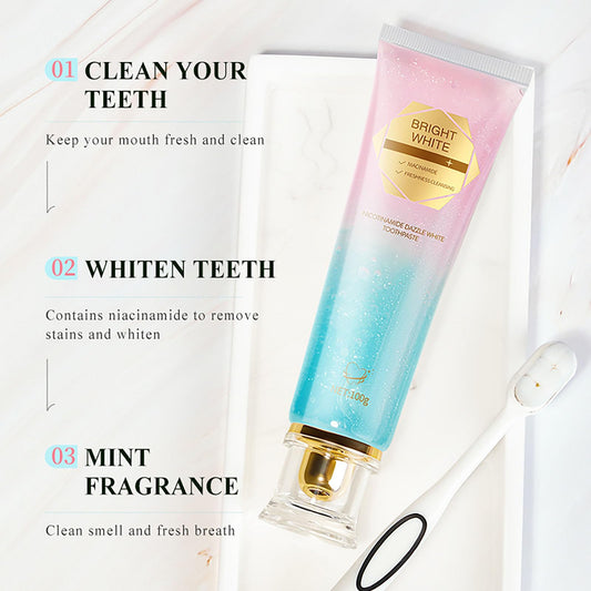 Close-up of the transparent toothpaste gel texture