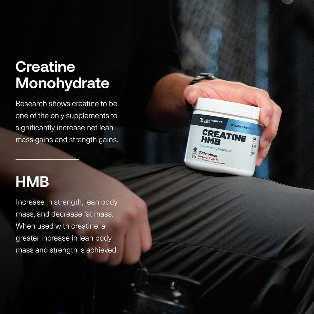 Ingredient highlights: Creatine Monohydrate and HMB blend