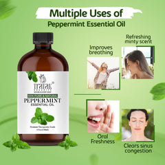 Hair and skin care products infused with peppermint oil