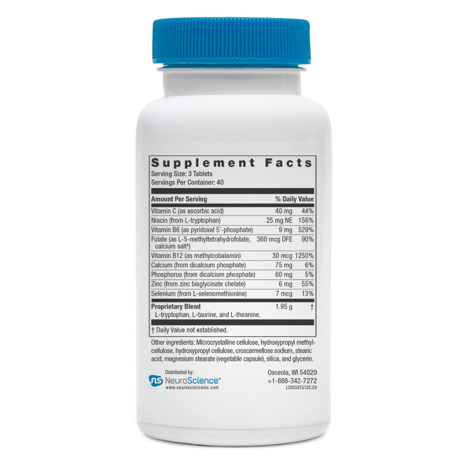 Assorted capsules with calm lifestyle background