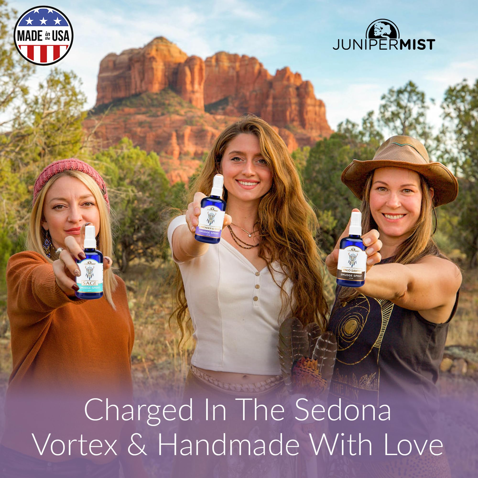 Travel-friendly 4oz sage spray packaging