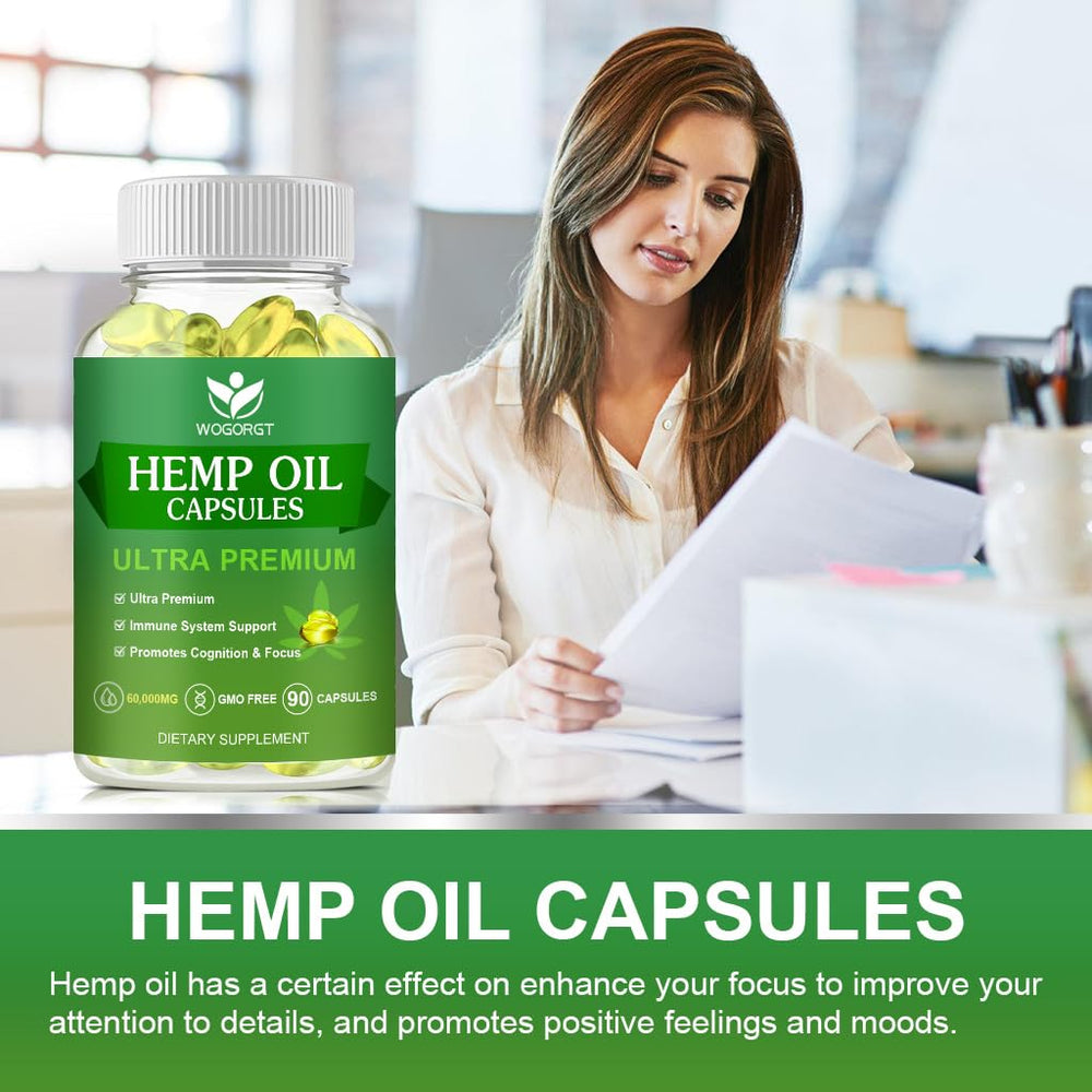 Travel-friendly hemp oil capsules pack