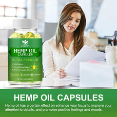 Travel-friendly hemp oil capsules pack