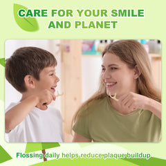 Travel-ready packaging for eco-friendly dental floss picks