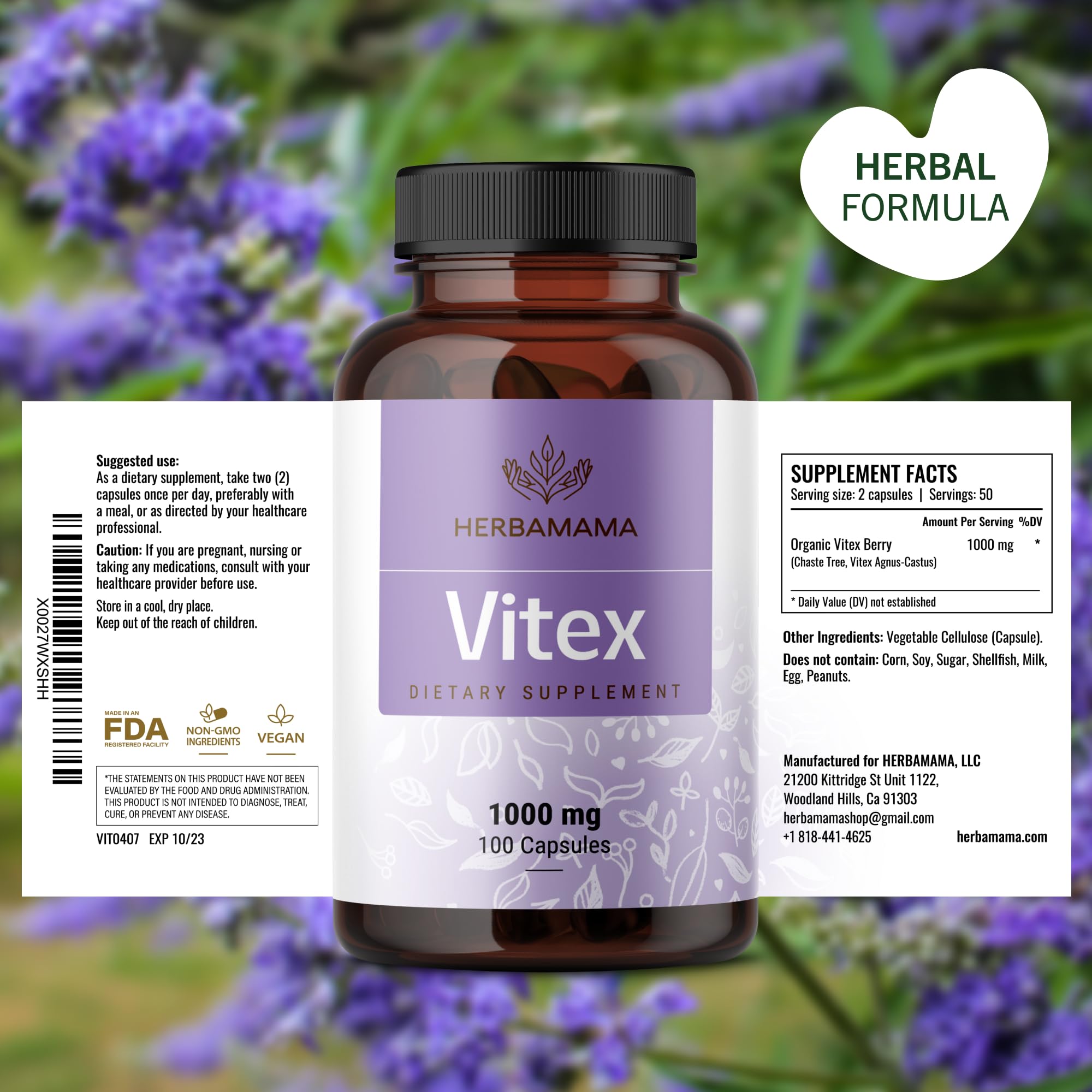 Travel-friendly Vitex capsules