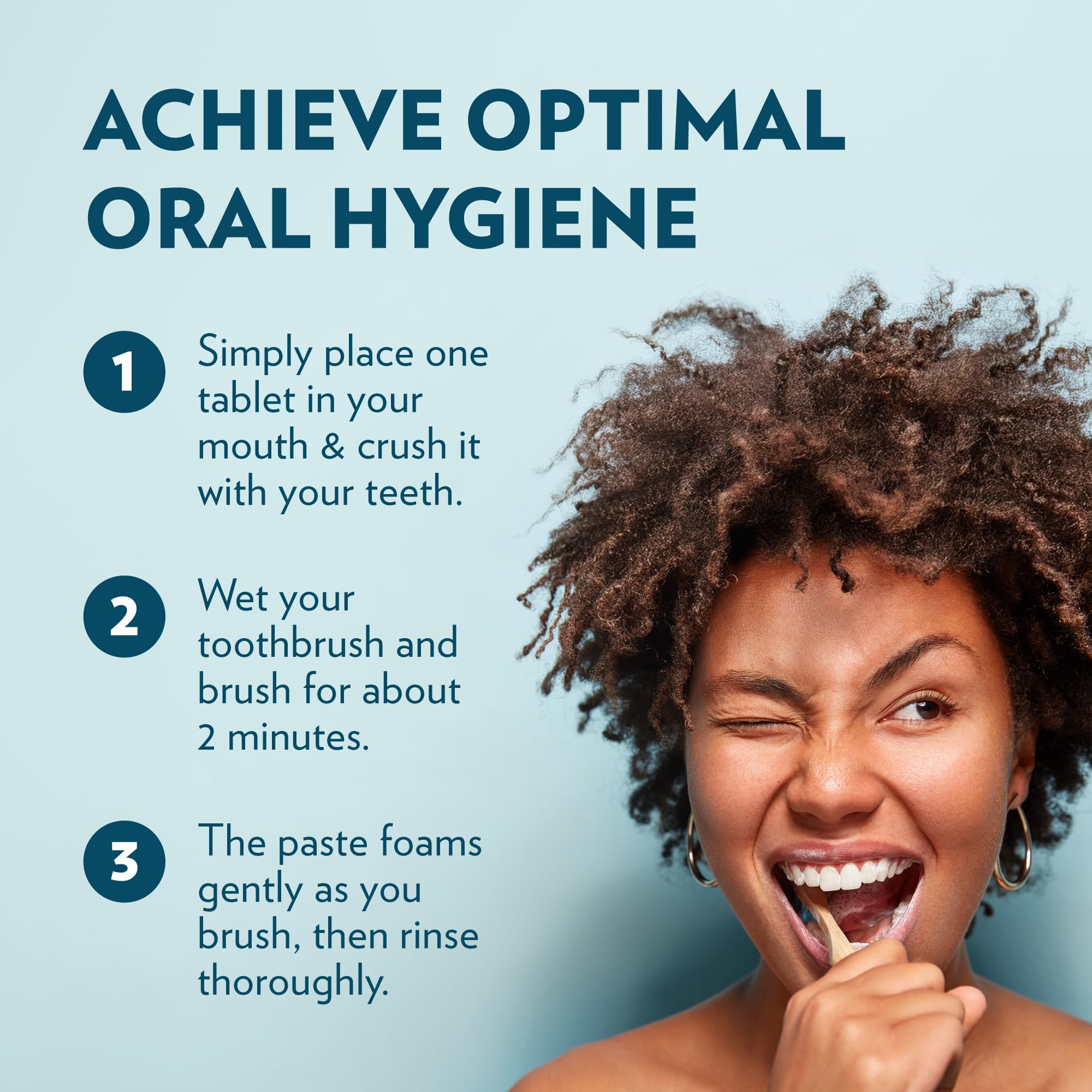 Travel-friendly toothpaste tablets packaging