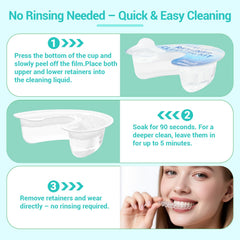 Eco-friendly PET packaging for retainer cleaner