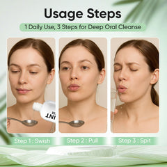 Travel-size coconut oil pulling bottle