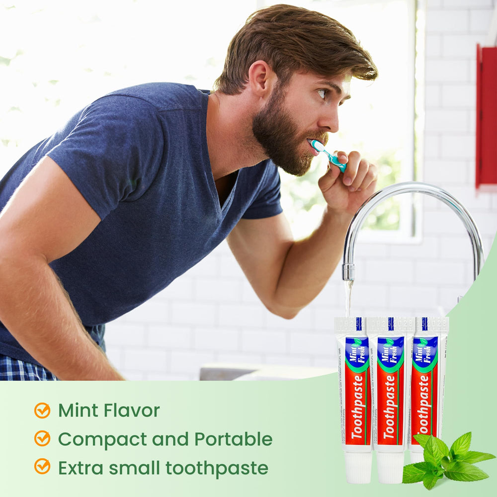 Mint-flavored toothpaste 5g tubes suitable for hotels and guests