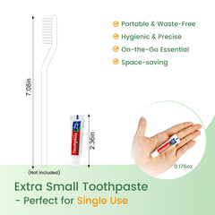 Portable travel toothpaste tubes 5g, compact and lightweight