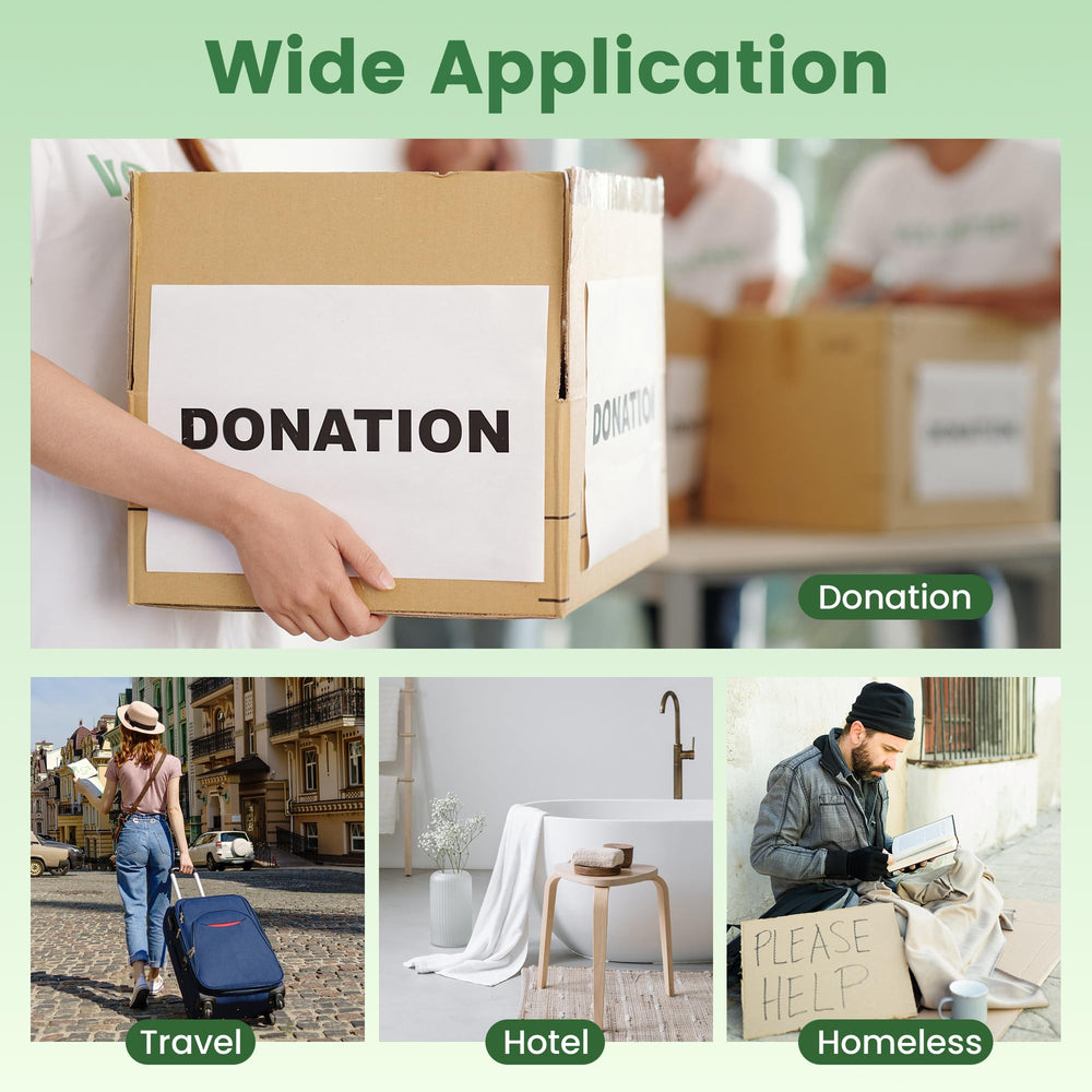 Bulk 100-pack travel toothpaste for charities and donations