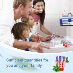 Lightweight, portable toothpaste in pocket-sized packaging