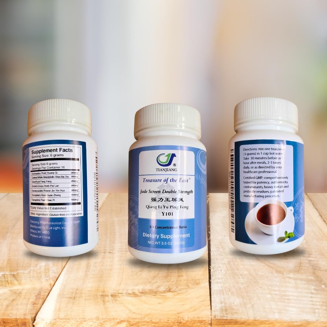 Label showing 5:1 concentrated herbal extract granules