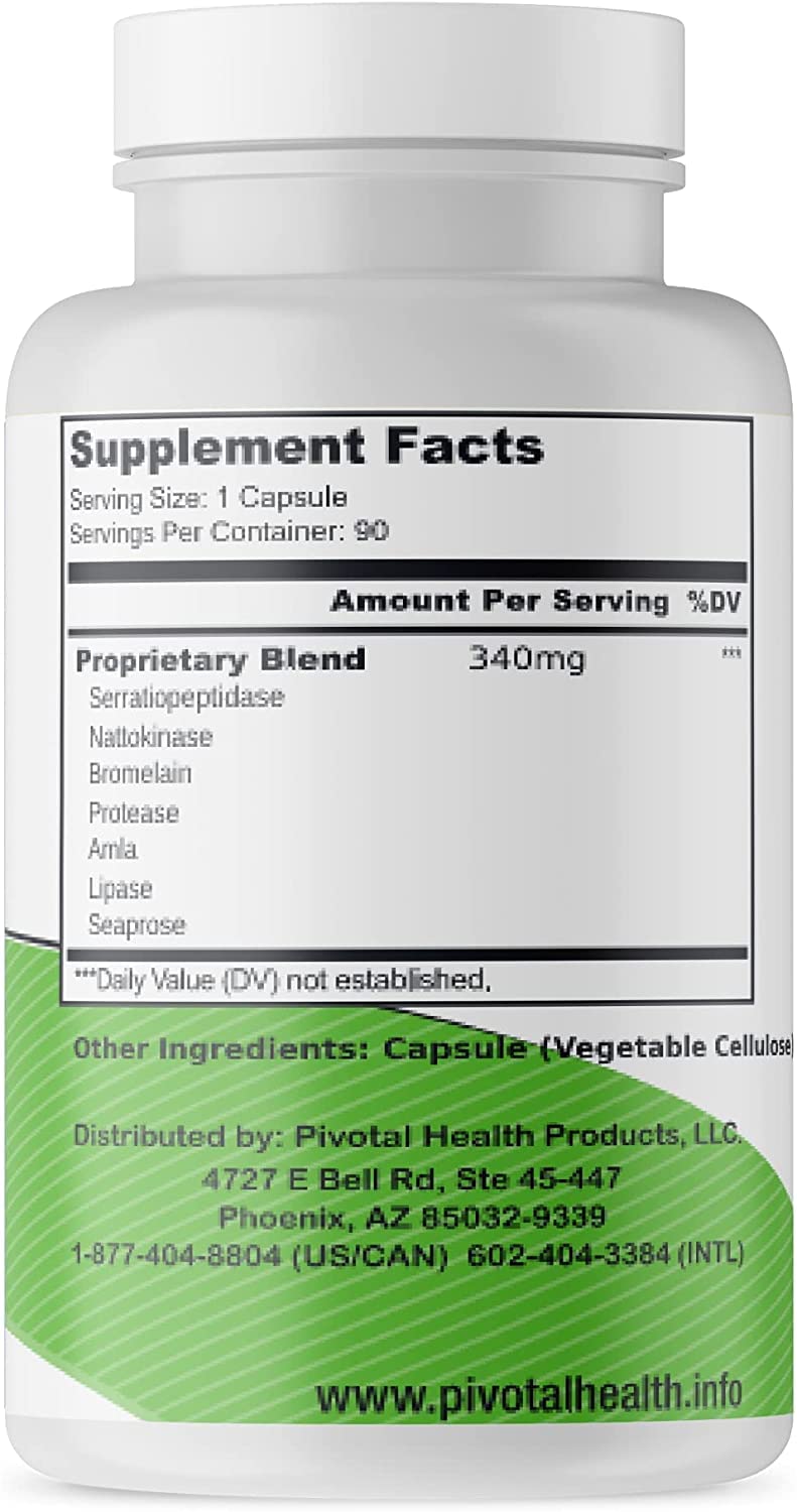 Trebinase 90-capsule bottle displayed for product page