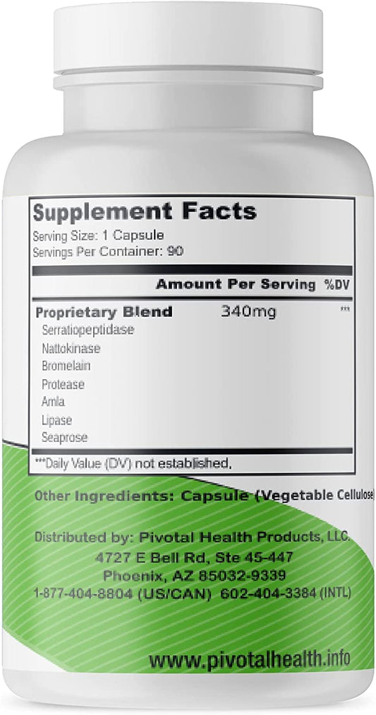 Trebinase 90-capsule bottle displayed for product page