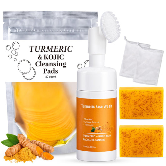Treeroot Turmeric Soap Bar with kojic acid for deep cleansing and refreshing glow.