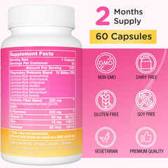 Trehealtt Vaginal Probiotics bottle back label