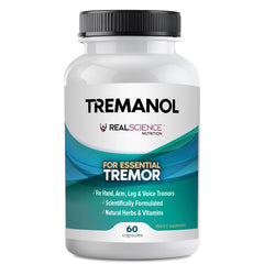 Tremanol bottle and label in hero shot