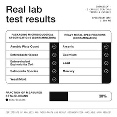 Packaging design of Tremella Mushroom supplement 120 capsules