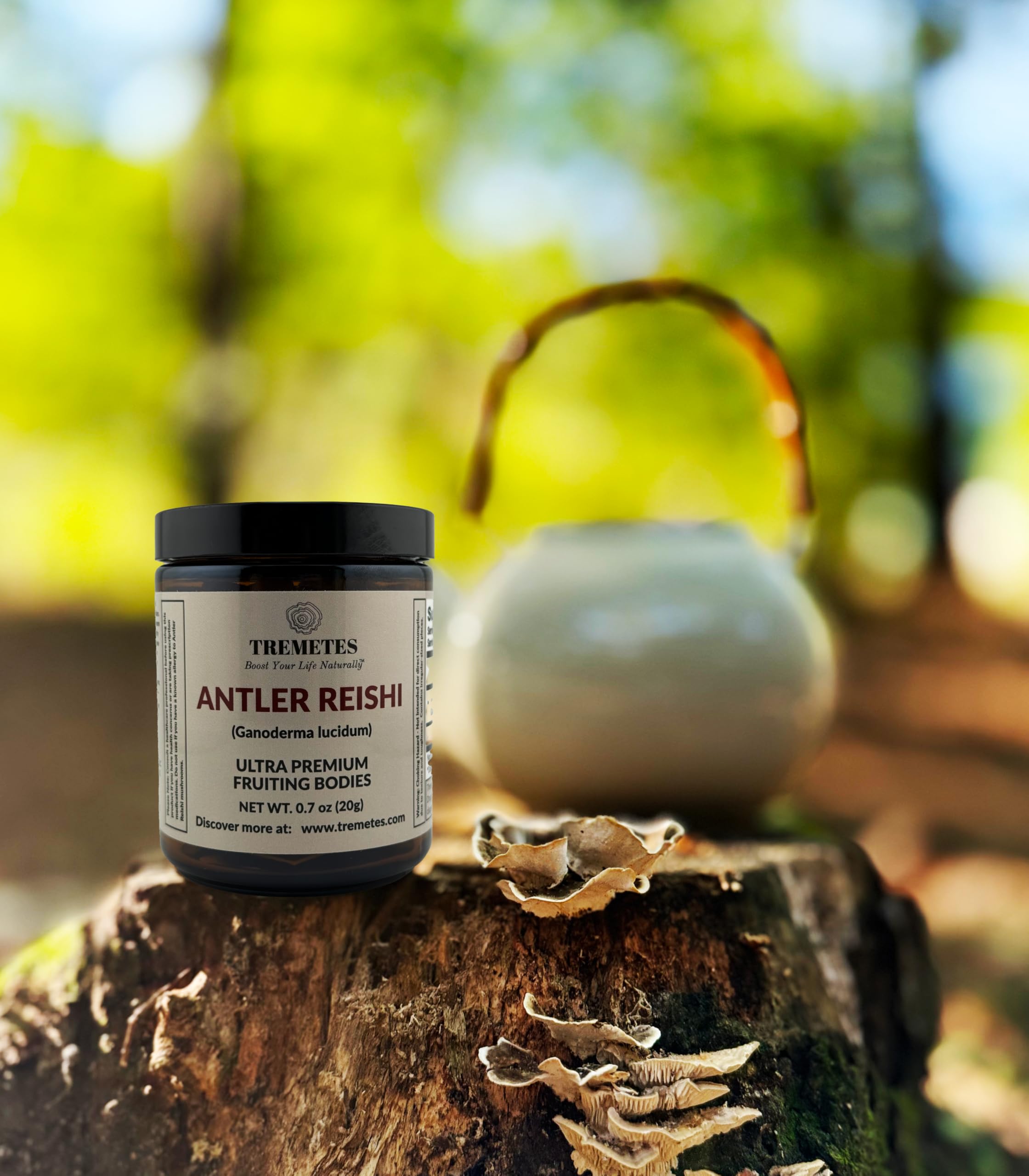 Sustainable amber glass jar packaging