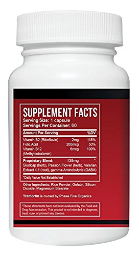 Tremortin aiding tremor relief and nervous system support