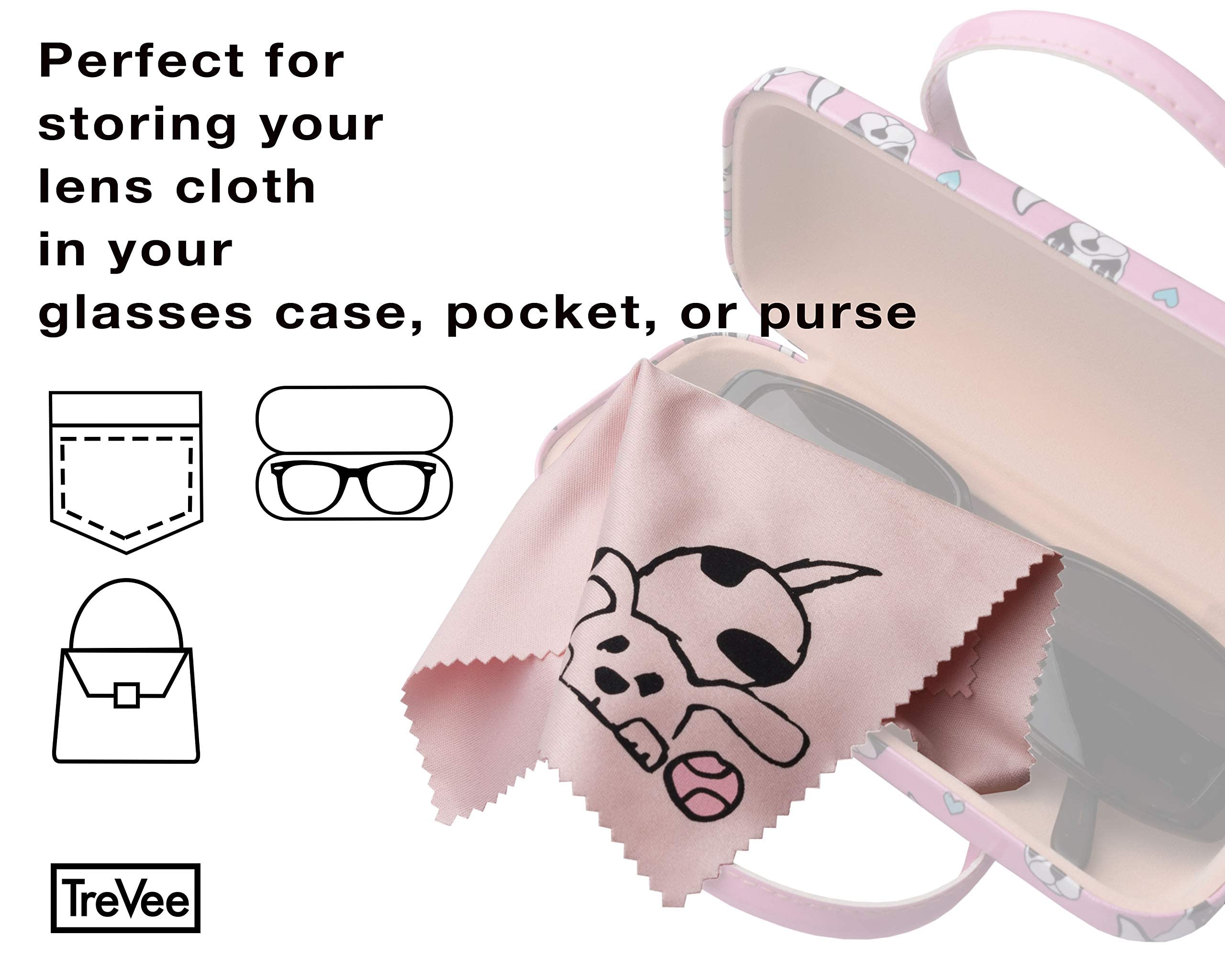 Cloth wiping eyeglasses lenses