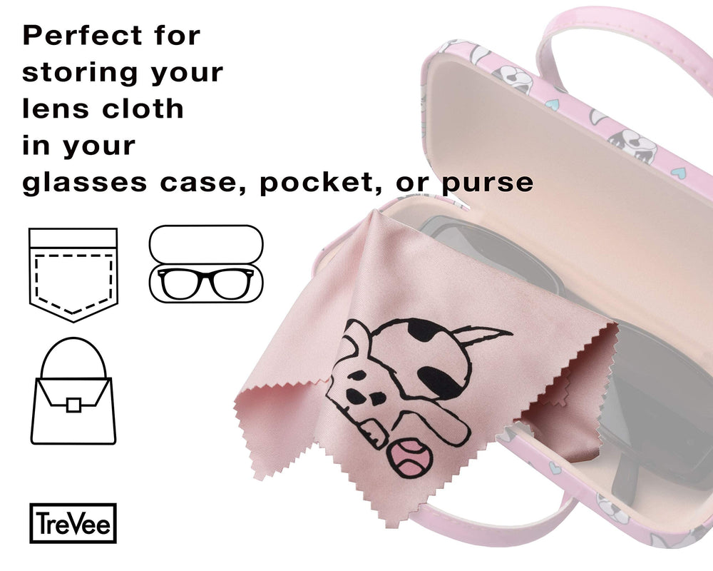 Cloth wiping eyeglasses lenses