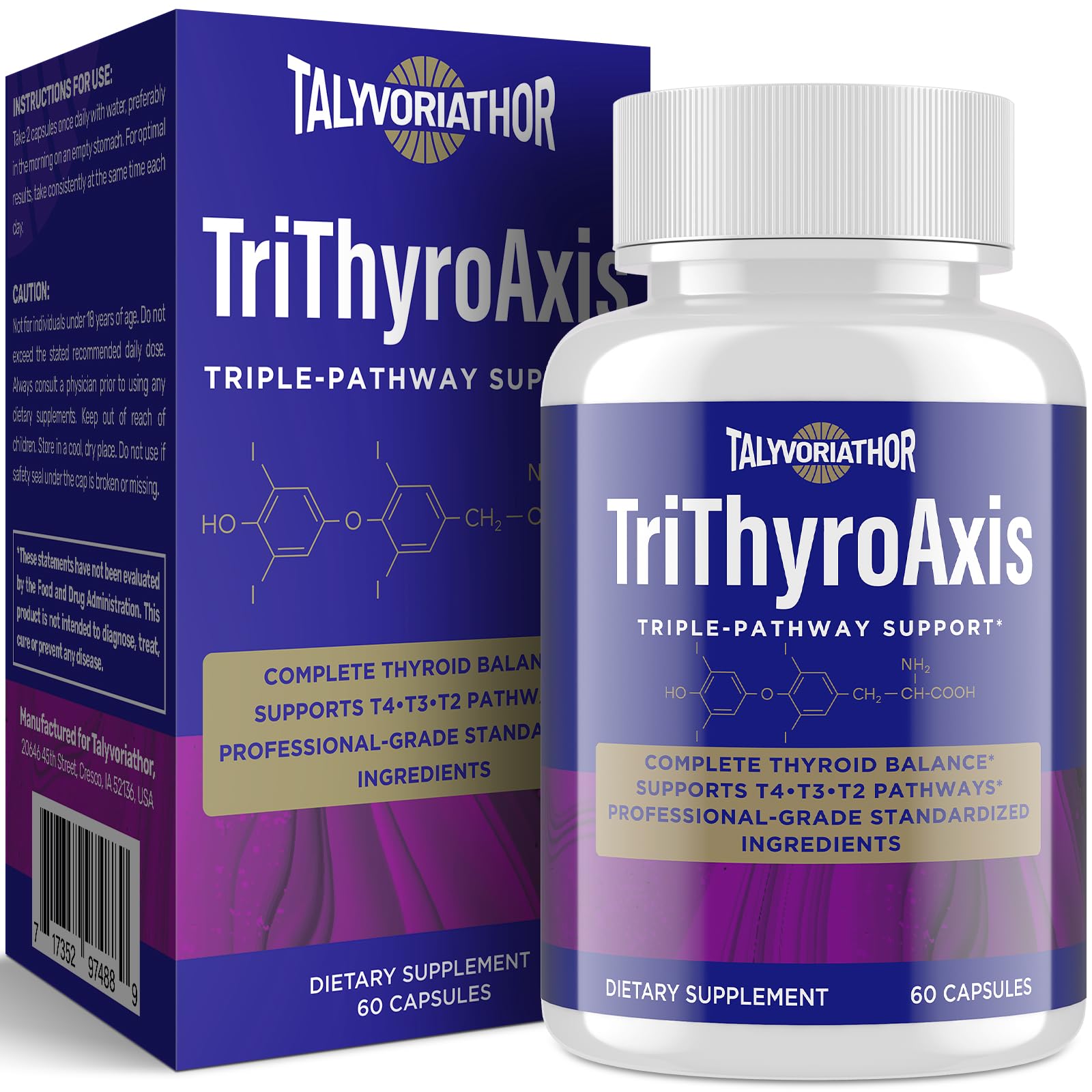 Thyroid Support TriThyroAxis bottle with label